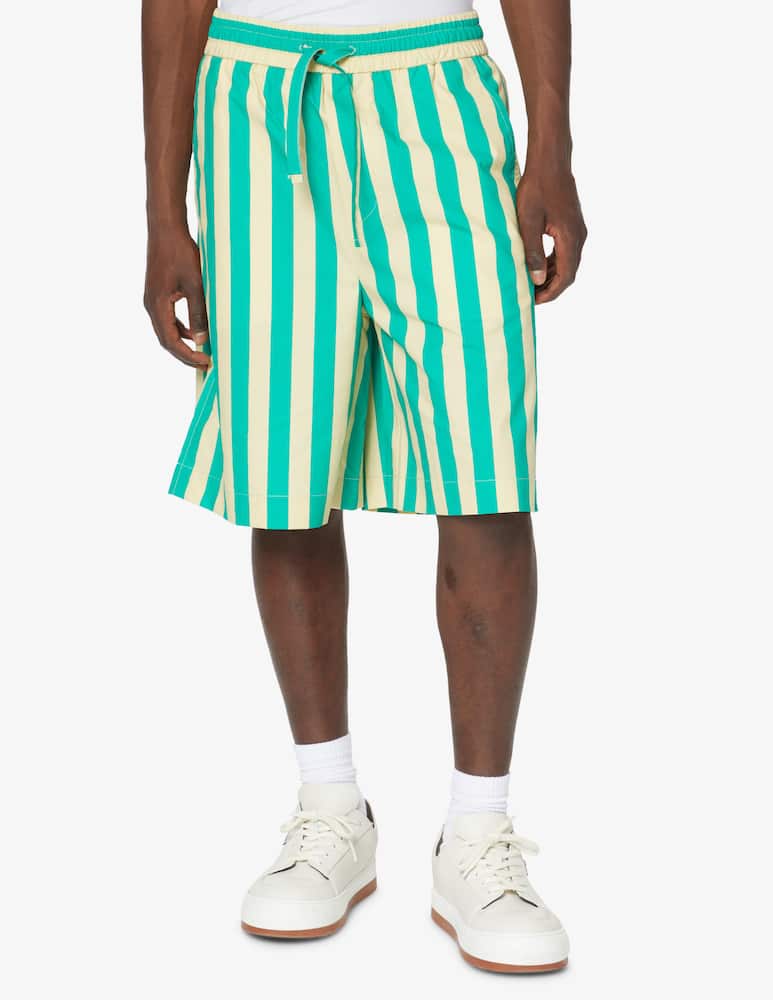 rinascente Sunnei Striped shorts - green