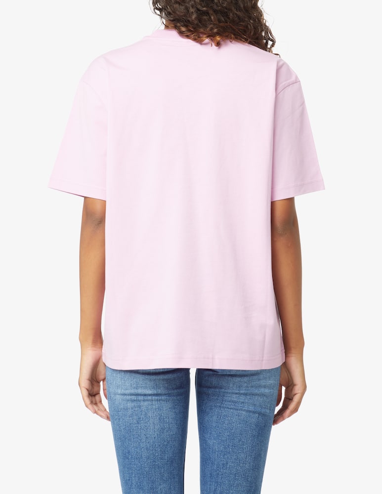 rinascente Sunnei T-shirt big logo embroidery - Pink