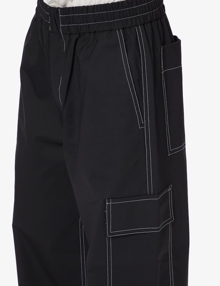 rinascente Sunnei Cargo elastic pants - Black