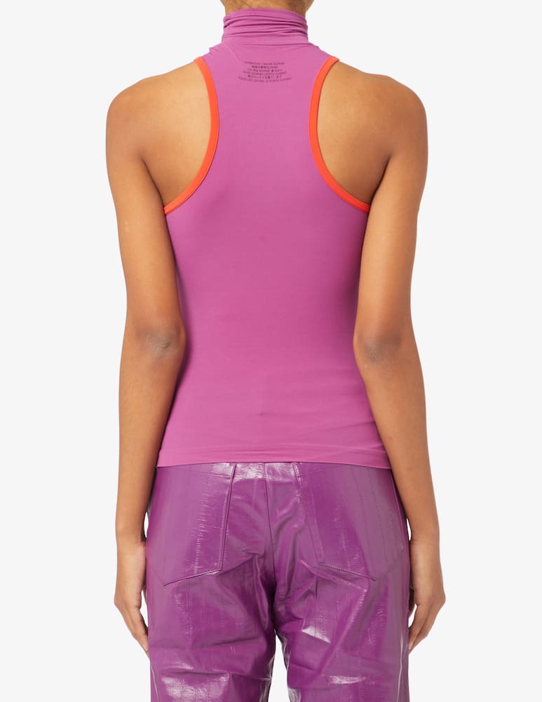 rinascente Sunnei Canotta collo alto Stretch - Viola