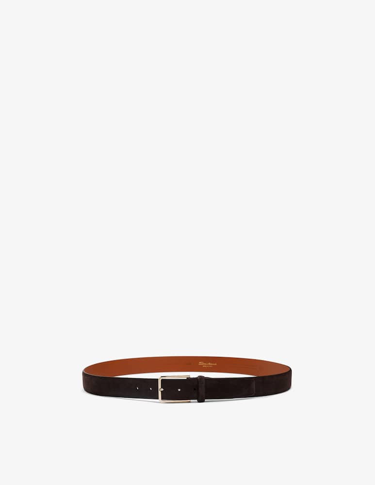 Santoni Suede buckle belt - picture 3 Santoni Suede buckle belt - picture 3