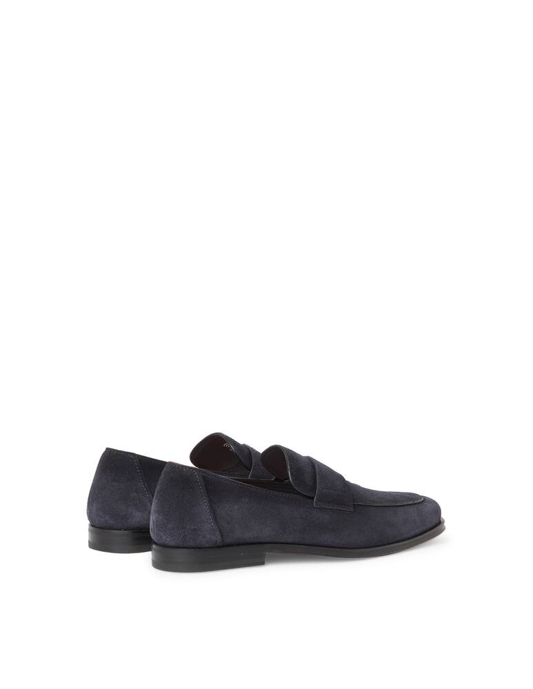 rinascente Santoni Suede hero loafers - blue