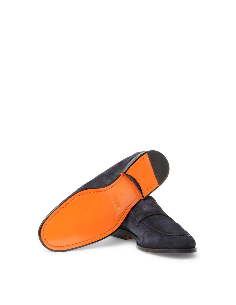 rinascente Santoni Suede hero loafers - blue