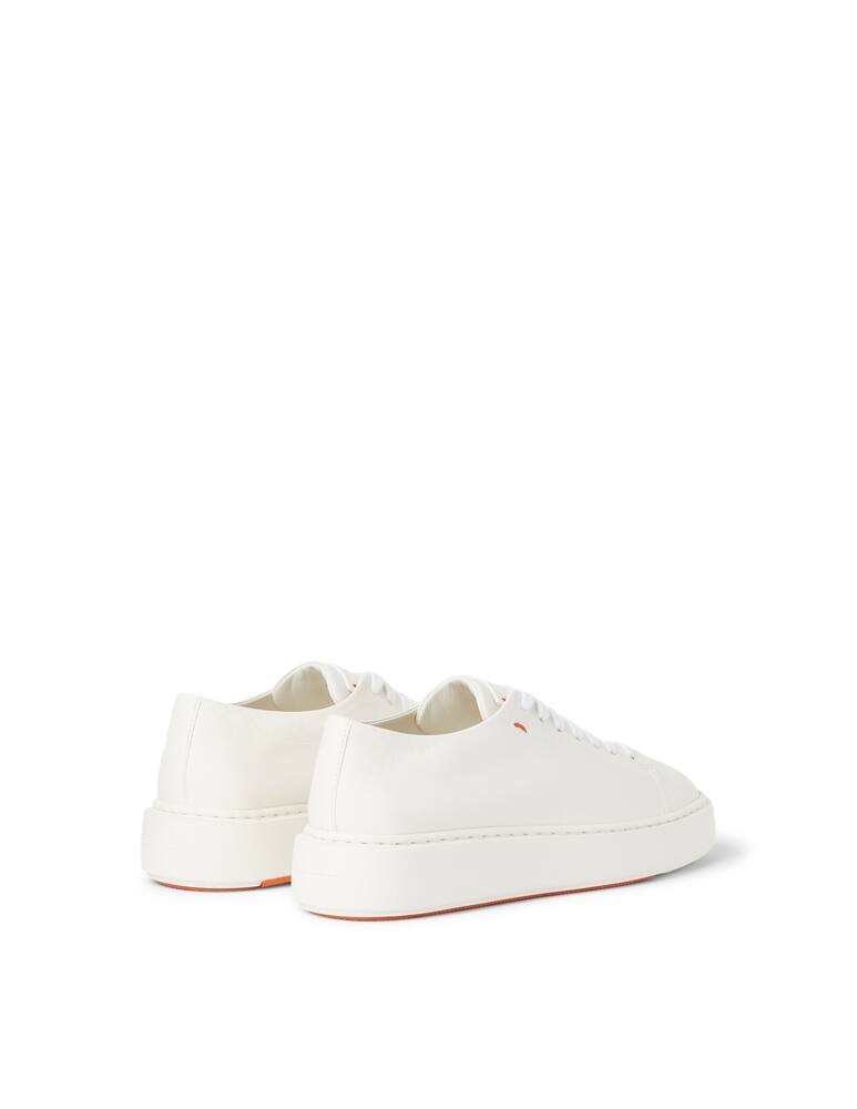 rinascente Santoni Leather sneakers - white