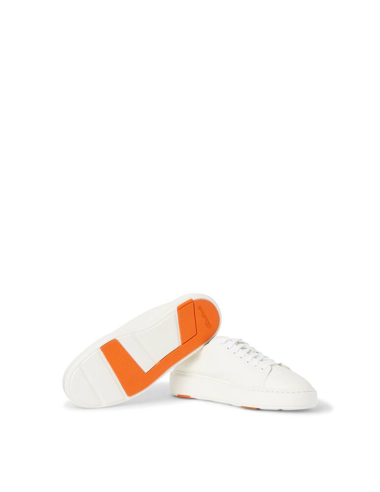 rinascente Santoni Leather sneakers - white