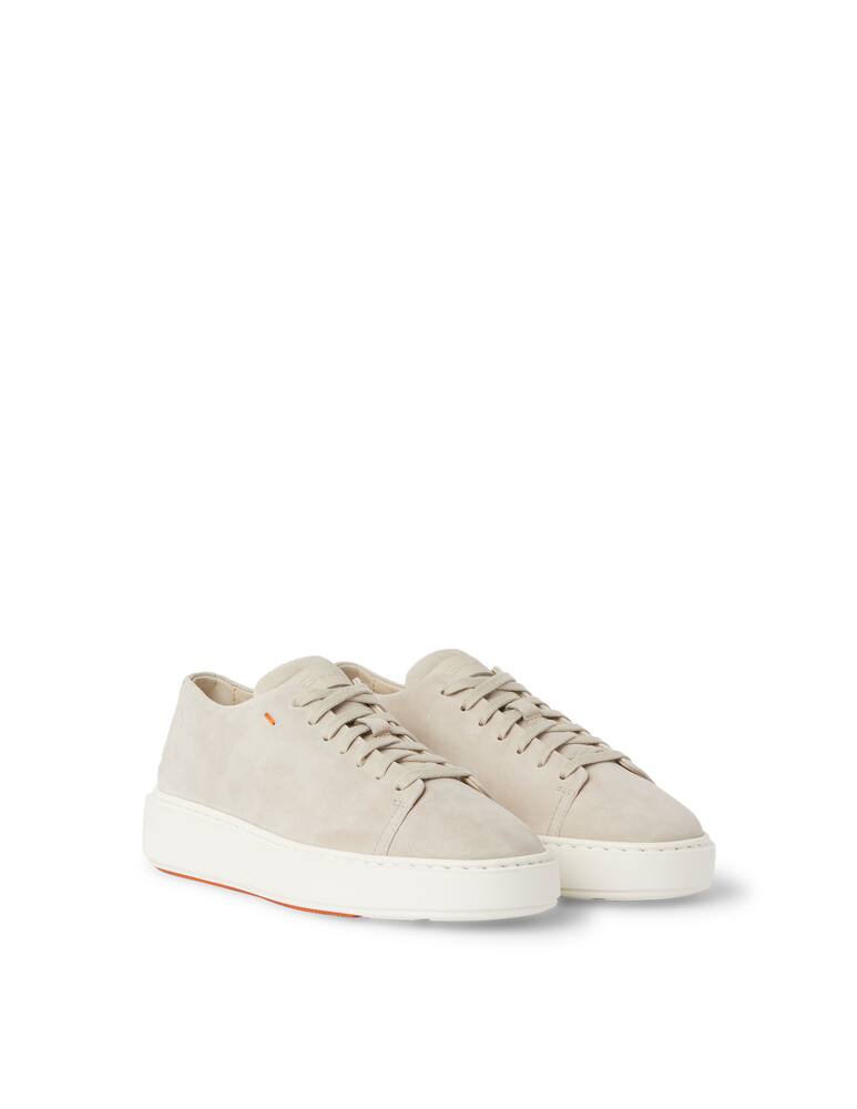 rinascente Santoni Sneakers in pelle scamosciata - bianco