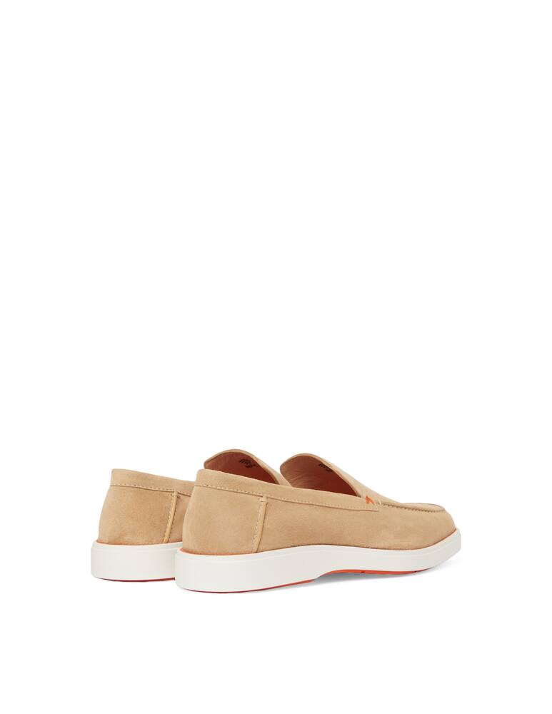 rinascente Santoni Detroit suede loafers - beige