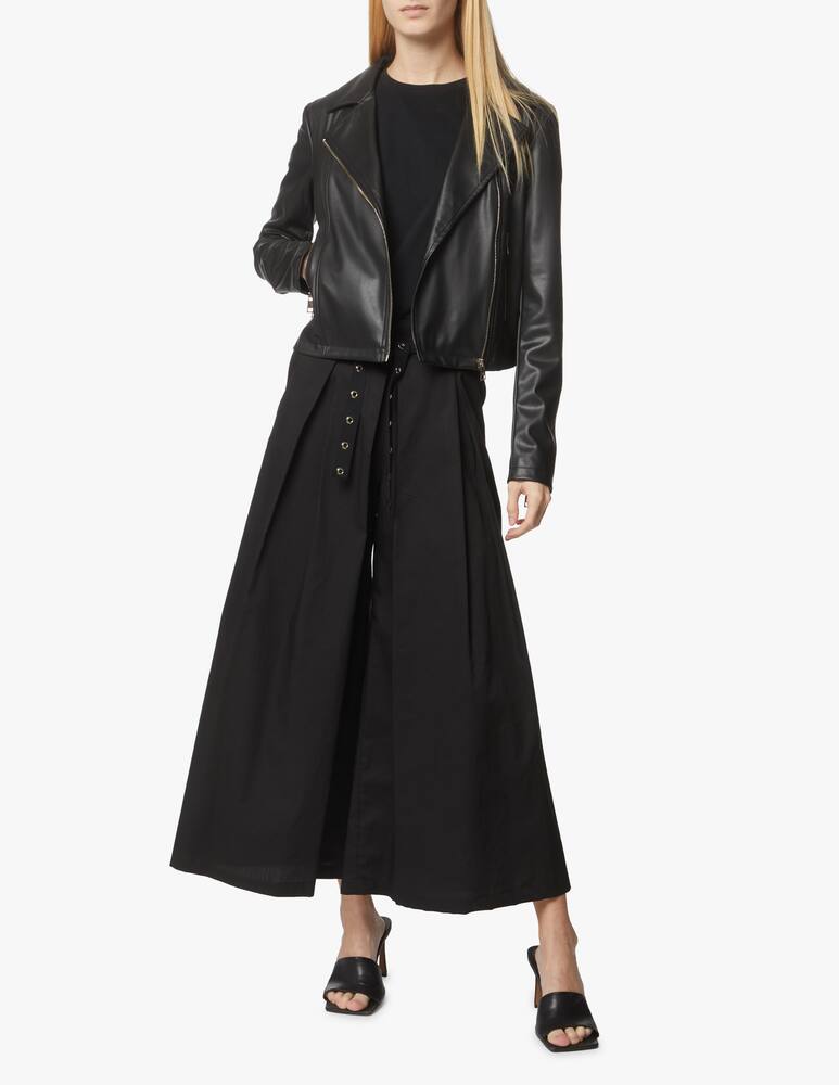 rinascente Liu Jo Faux leather biker jacket - black