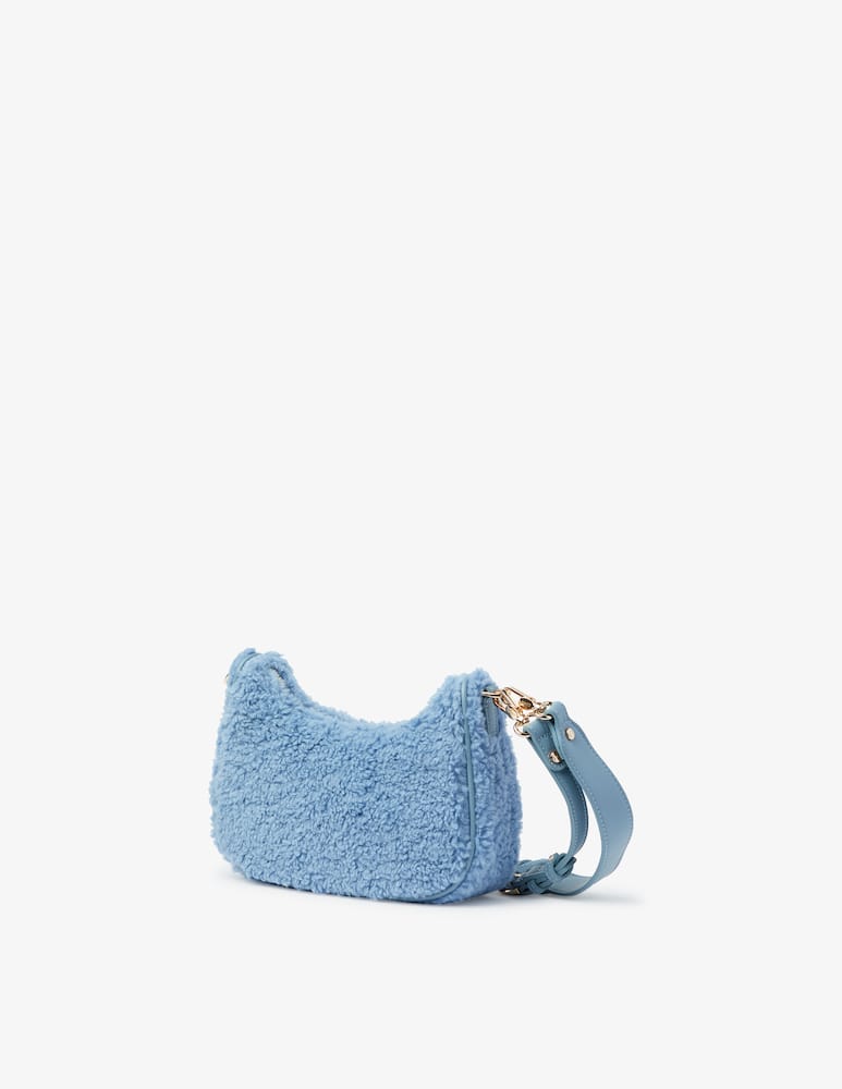 rinascente Liu Jo Acha mini hobo crossbody teddy bag - Light blue