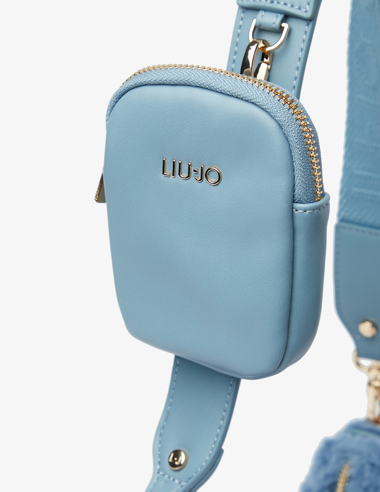 rinascente Liu Jo Acha mini hobo crossbody teddy bag - Light blue