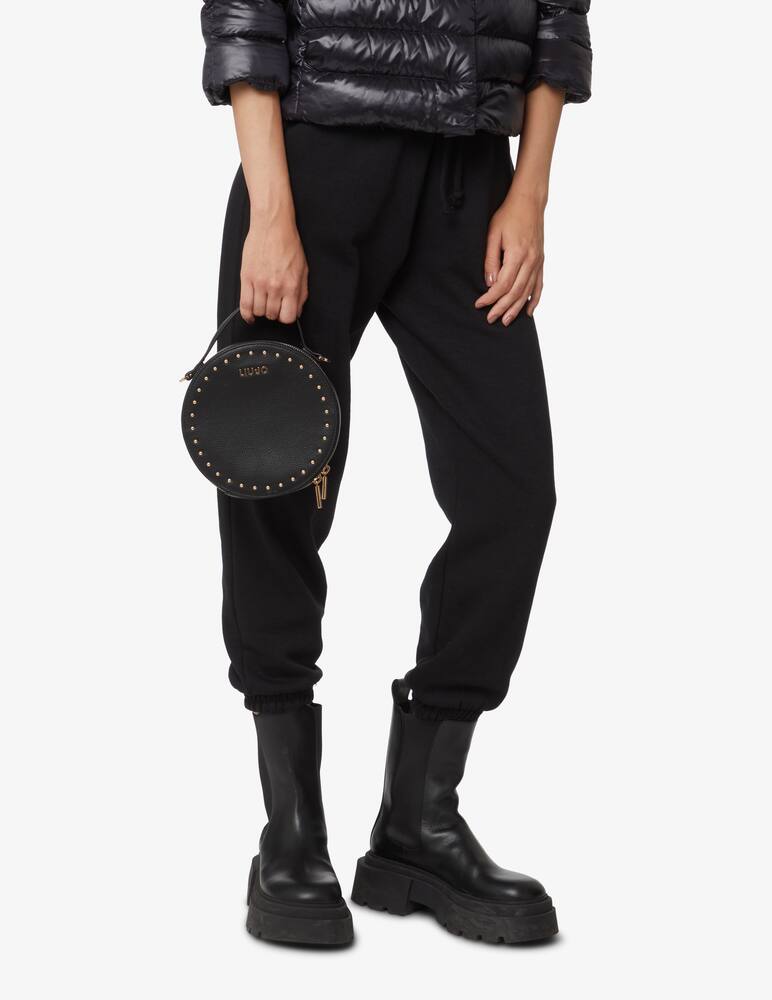 rinascente Liu Jo Ale round crossbody bag with studs - Black