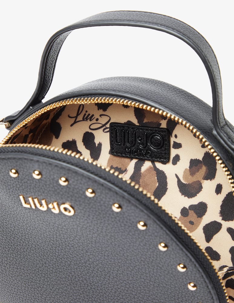 rinascente Liu Jo Ale round crossbody bag with studs - Black