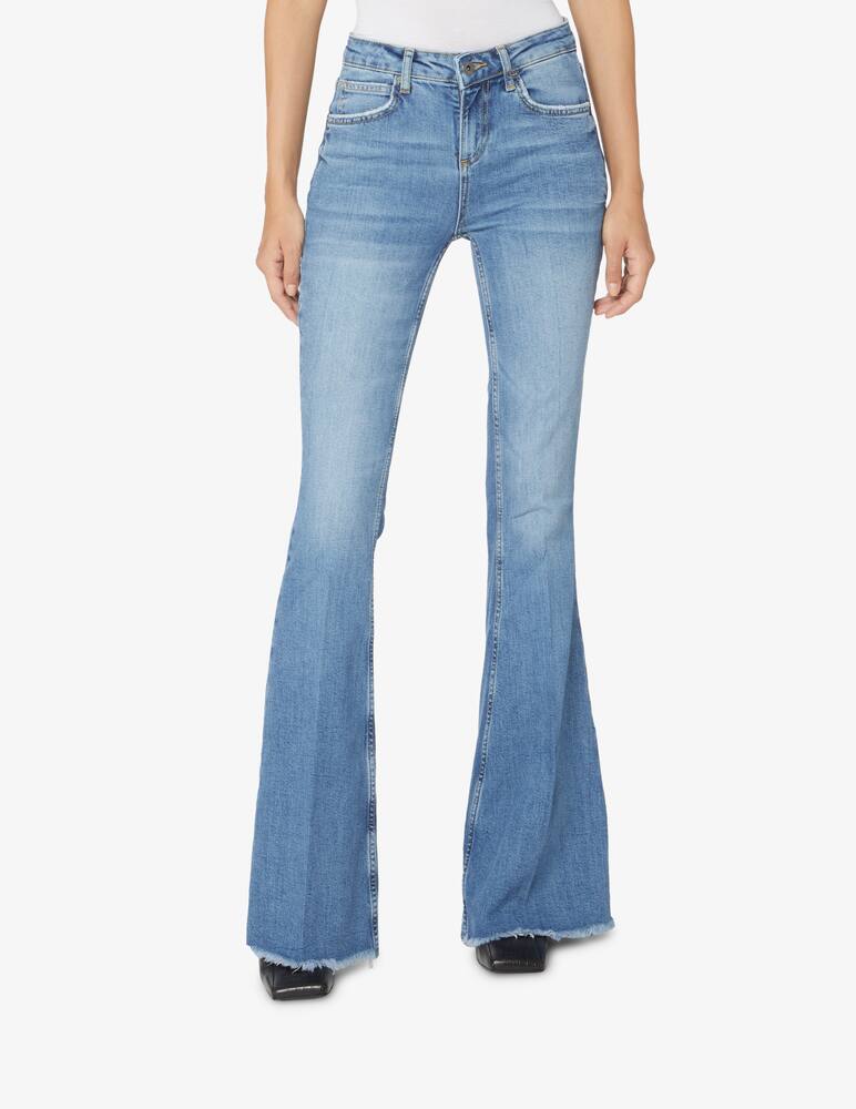 rinascente Liu Jo Jeans a zampa e vita media - Blu