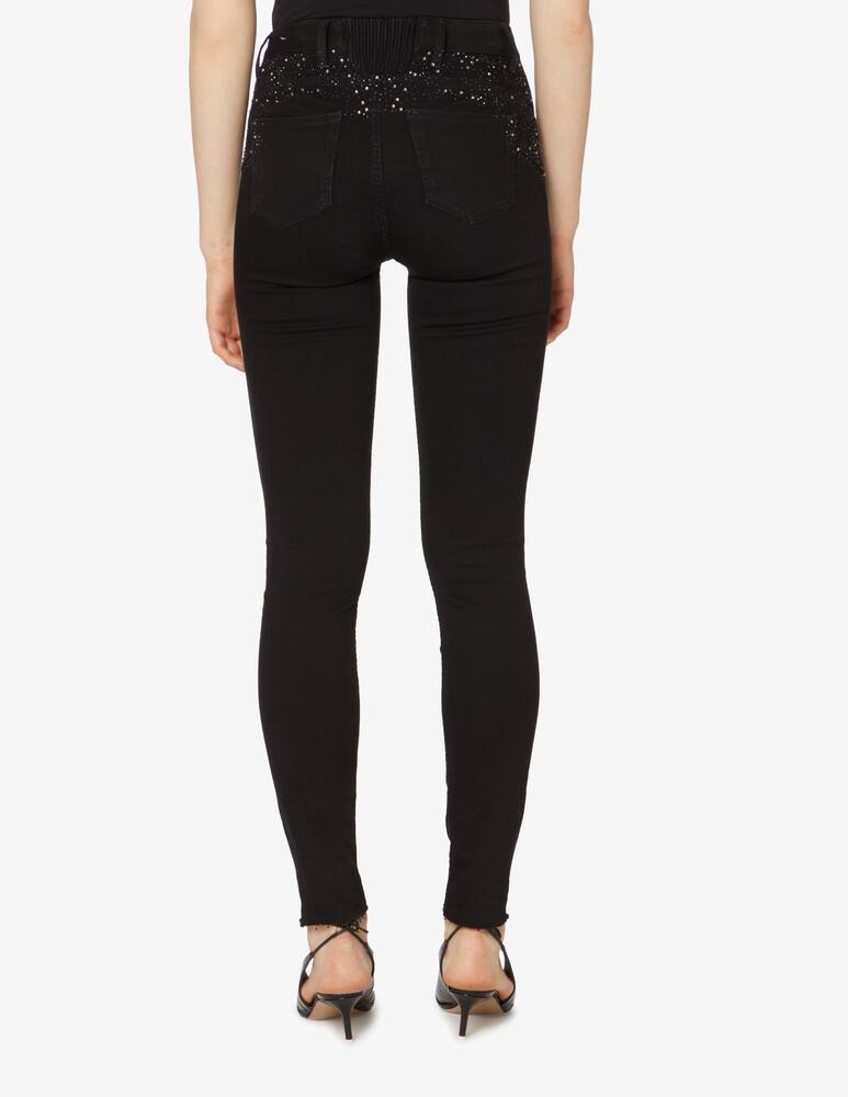 rinascente Liu Jo Divide medium rise skinny jeans - Black