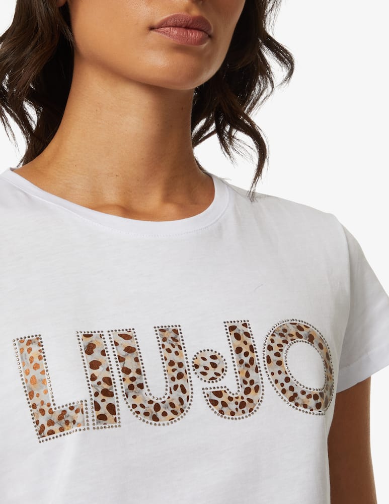 rinascente Liu Jo Cotton logo t-shirt - White