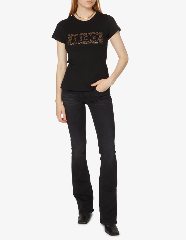 rinascente Liu Jo Cotton logo t-shirt - Black