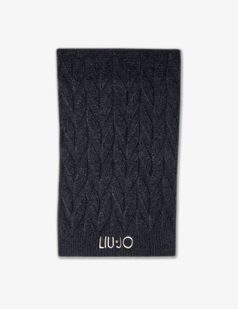 rinascente Liu Jo Sciarpa in ciniglia con logo - Nero