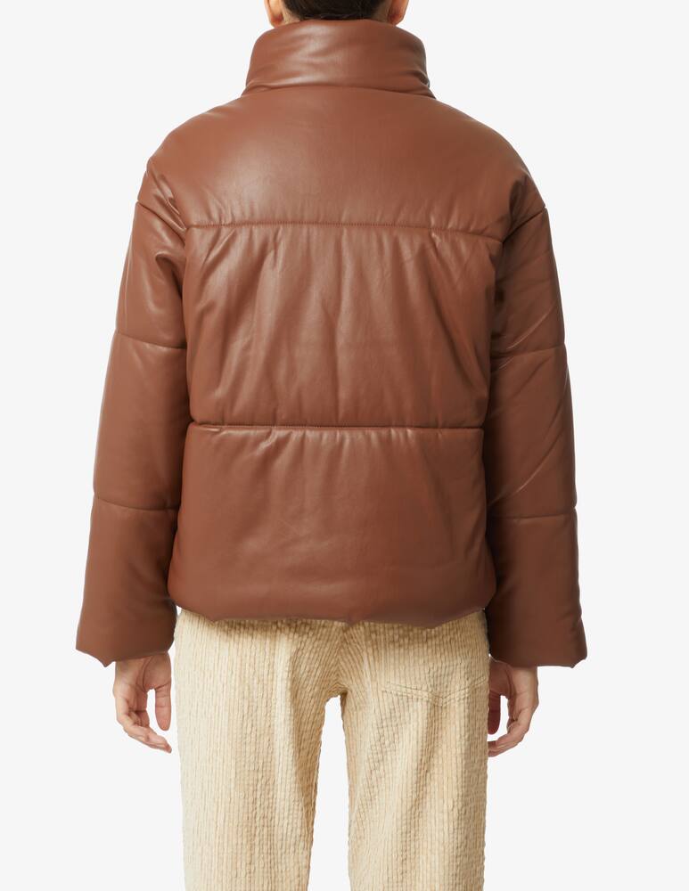 rinascente Liu Jo Faux leather bomber jacket - Brown