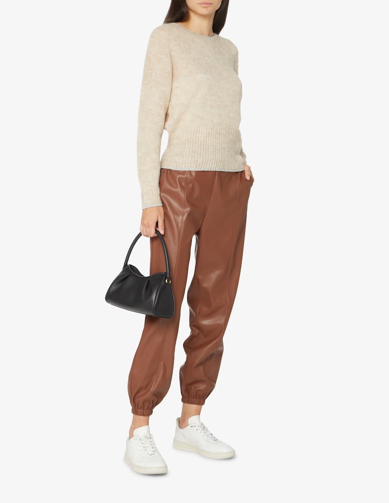 rinascente Liu Jo Pantaloni jogger in similpelle - Marrone