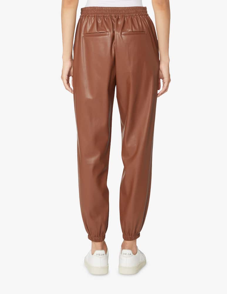 rinascente Liu Jo Pantaloni jogger in similpelle - Marrone