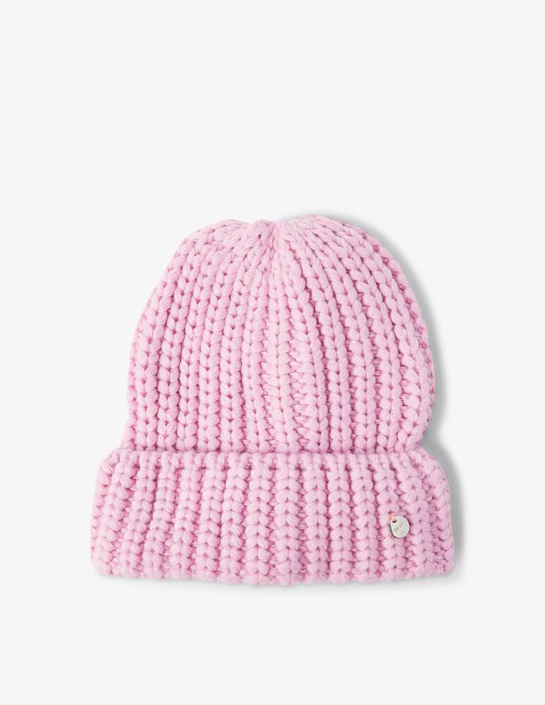 rinascente Liu Jo Cappellino a cuffia in ciniglia con logo - Rosa