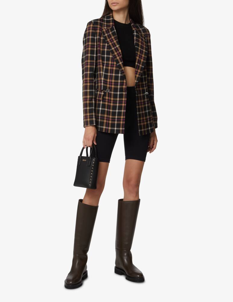 rinascente Liu Jo Giacca blazer con stampa check - Nero
