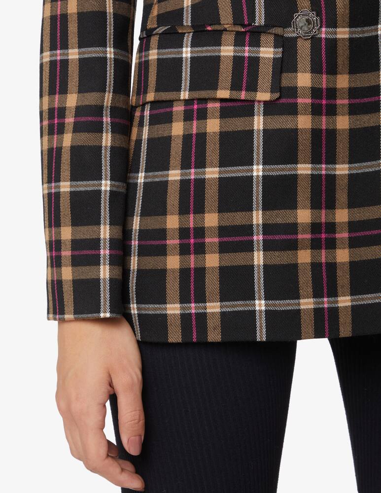 rinascente Liu Jo Giacca blazer con stampa check - Nero