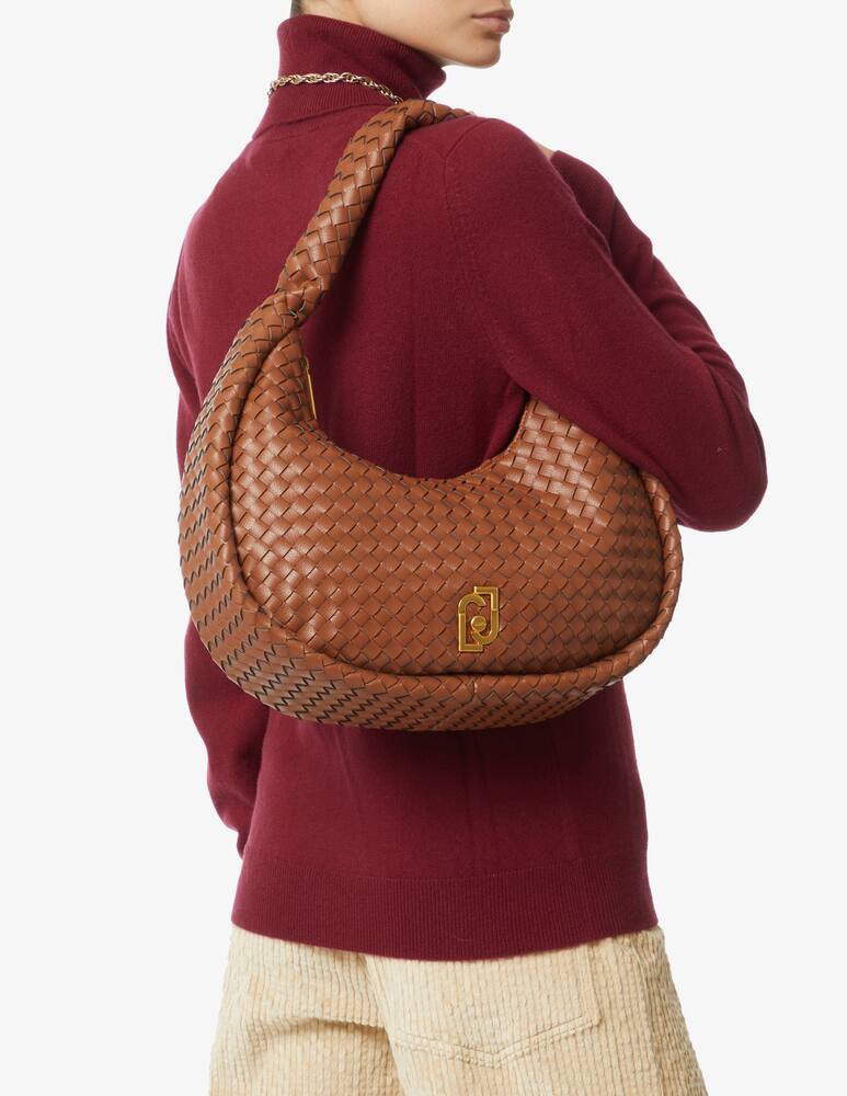 rinascente Liu Jo Ely woven medium hobo bag - Brown