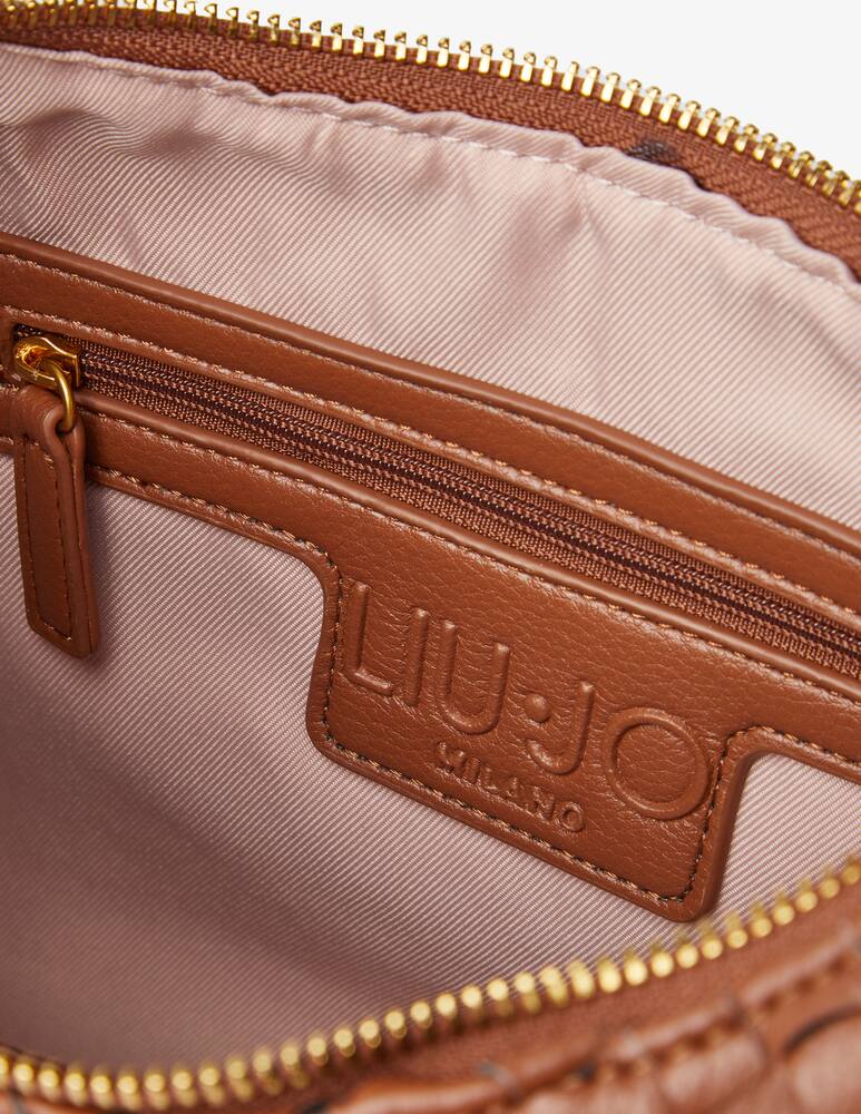 rinascente Liu Jo Ely woven medium hobo bag - Brown