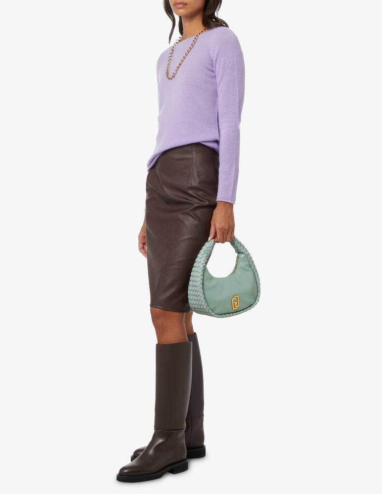 rinascente Liu Jo Ely mini hobo woven bag - Green