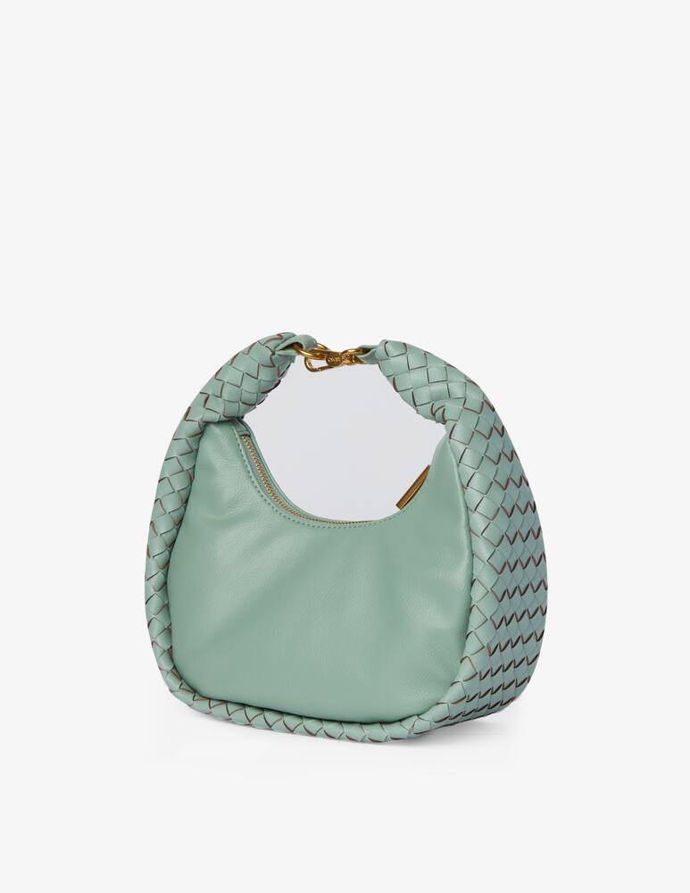 rinascente Liu Jo Ely mini hobo woven bag - Green