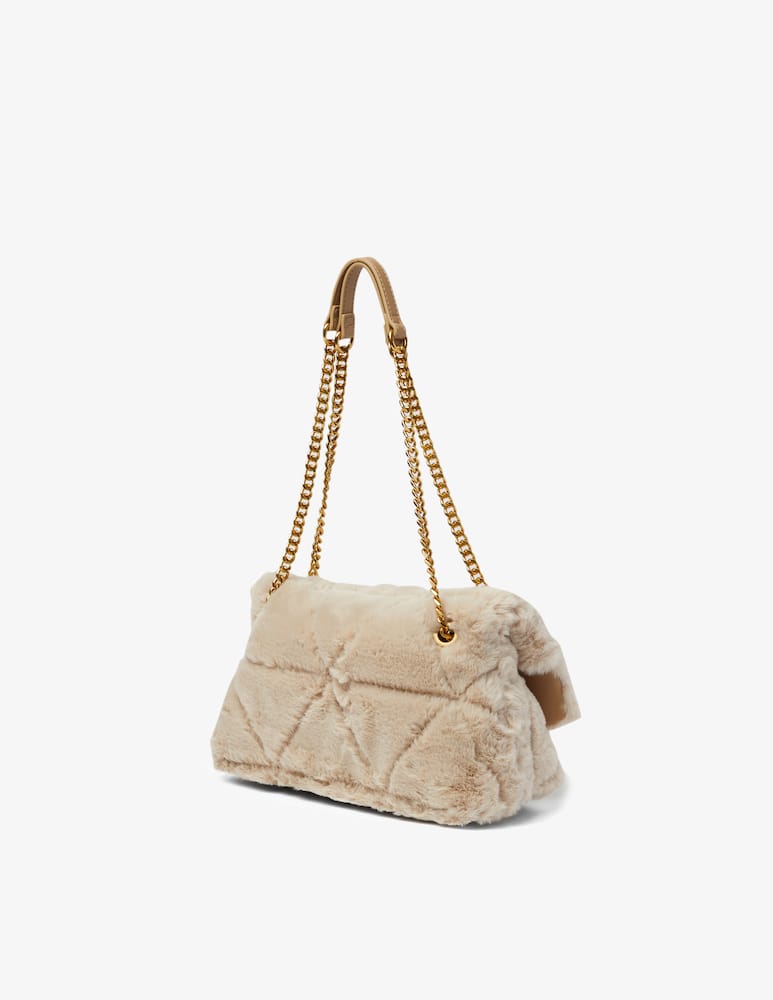 rinascente Liu Jo Borsa a tracolla in pelliccia sintetica Hema - Beige