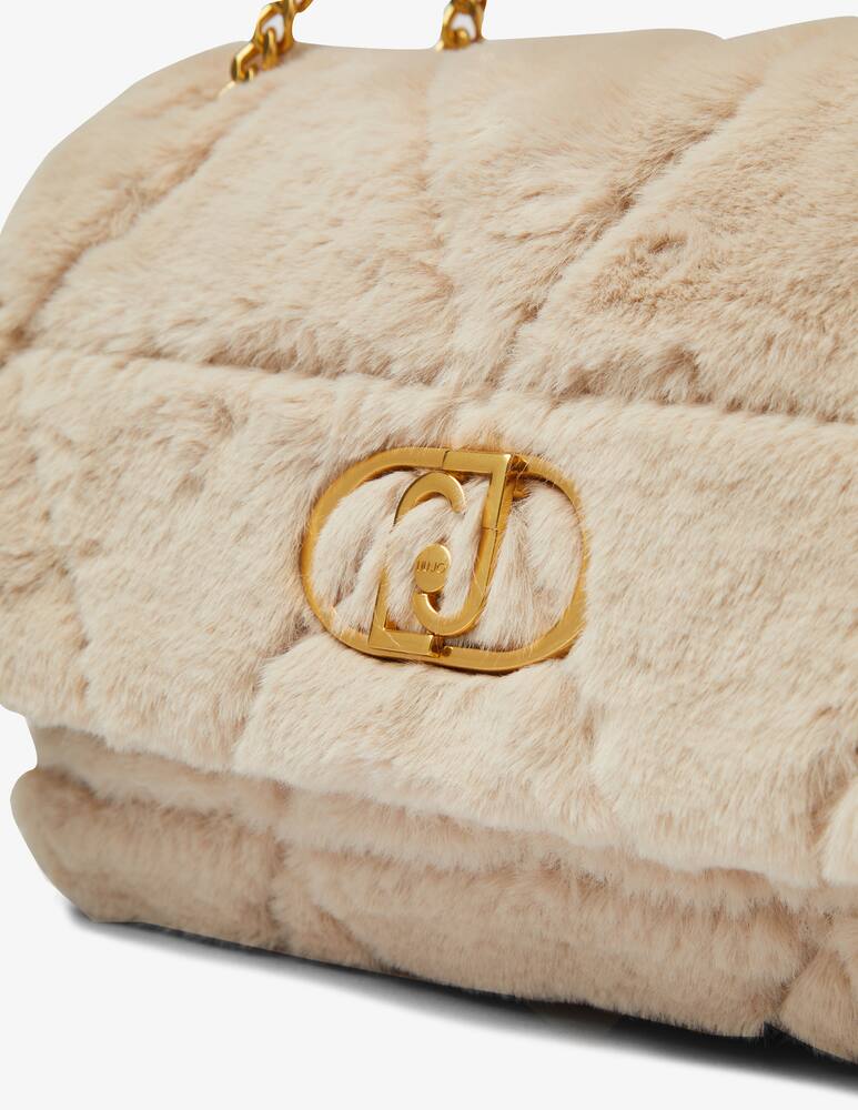 rinascente Liu Jo Borsa a tracolla in pelliccia sintetica Hema - Beige