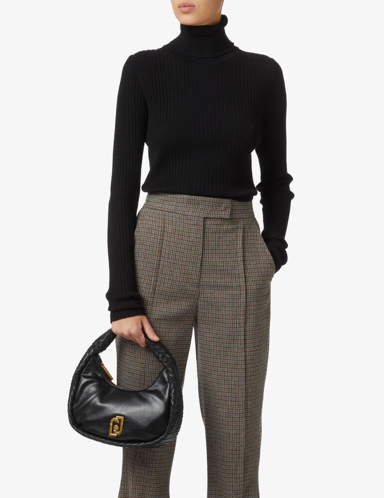 rinascente Liu Jo Ely mini hobo woven bag - Black