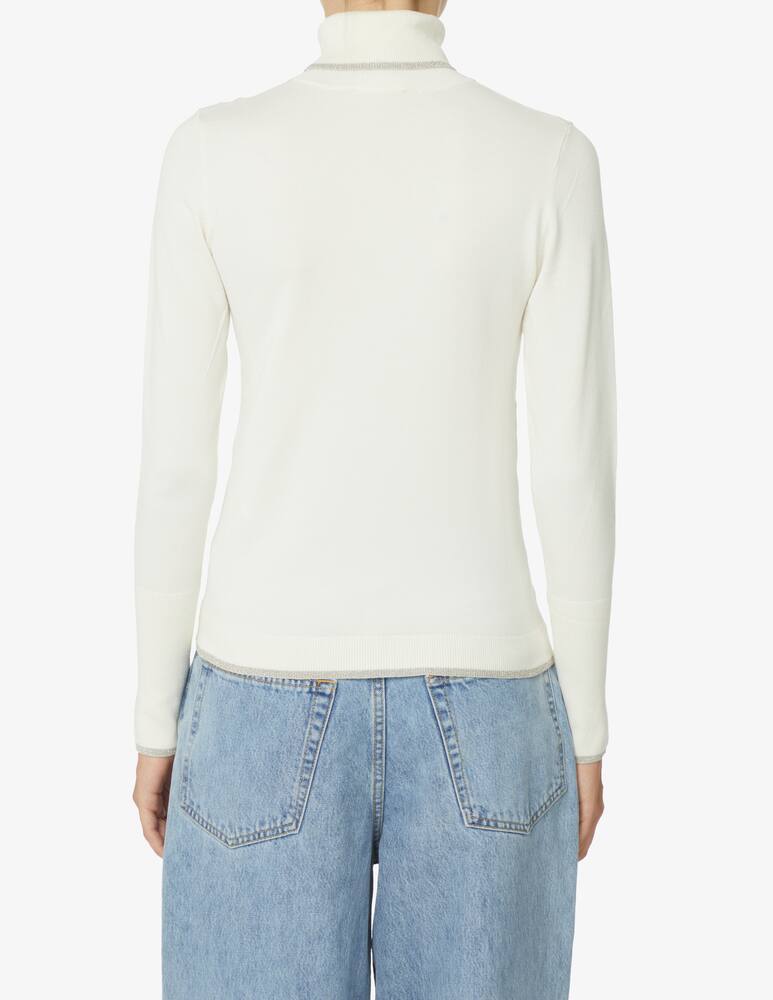 rinascente Liu Jo Maglia in viscosa con dettaglio lurex - Bianco