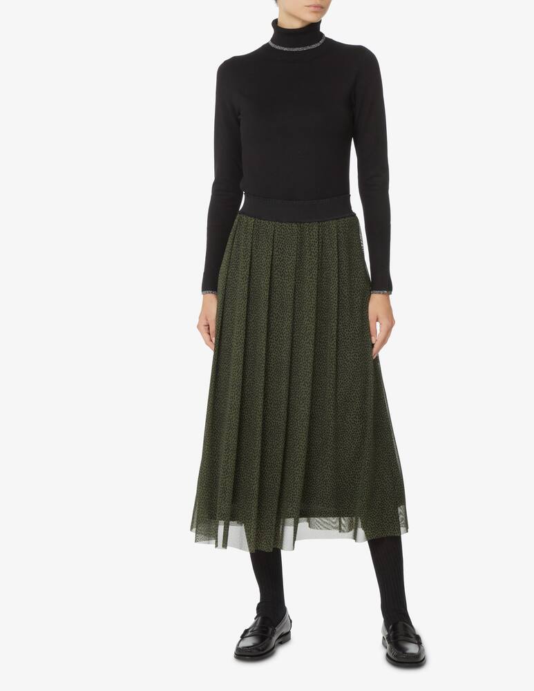 rinascente Liu Jo Viscose tee with lurex detail - Black