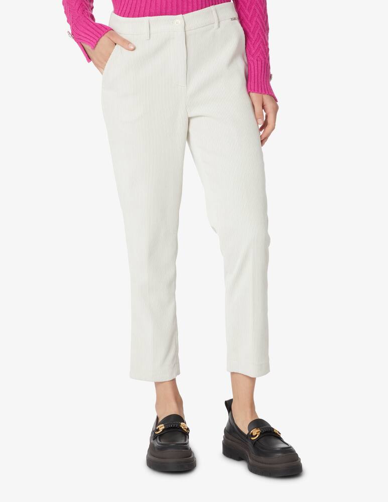 rinascente Liu Jo Cigarette trousers in velvet - White