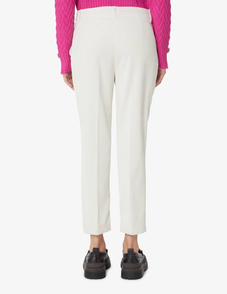 rinascente Liu Jo Cigarette trousers in velvet - White