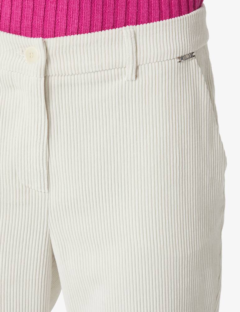 rinascente Liu Jo Cigarette trousers in velvet - White