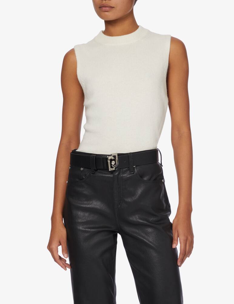 rinascente Liu Jo Abi logo belt with buckle - Black