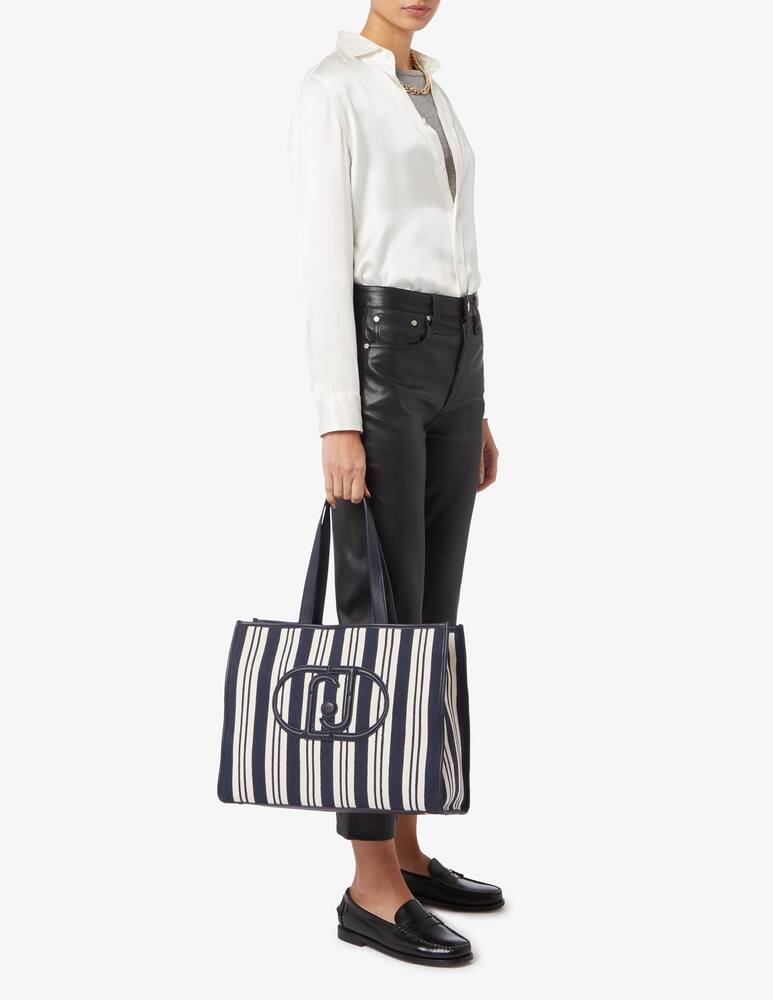 rinascente Liu Jo Borsa shopper a righe Luce