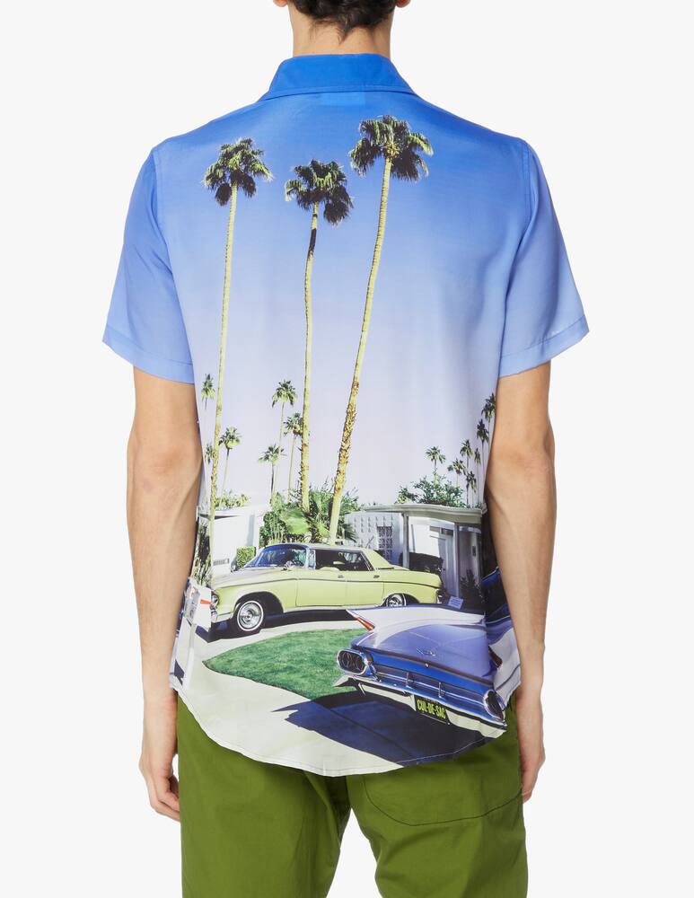 rinascente But Not Palms print short sleeve shirt - blue