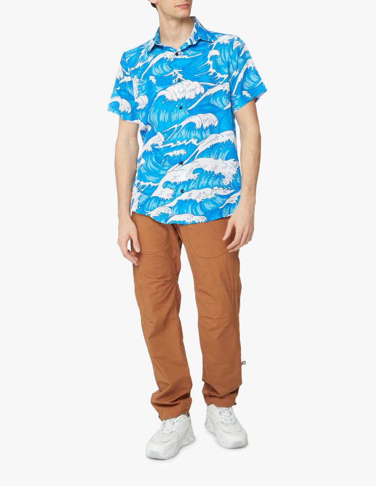 rinascente But Not Wave print short sleeve shirt - blue