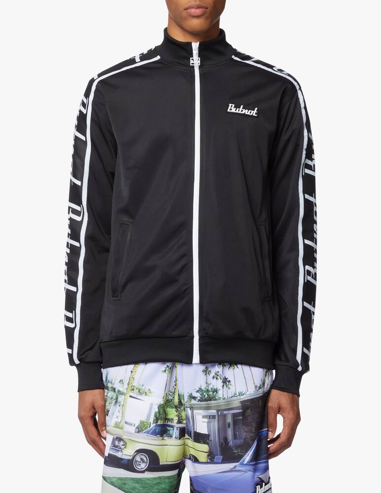 rinascente But Not Felpa fzip triacetato banda laterale - nero