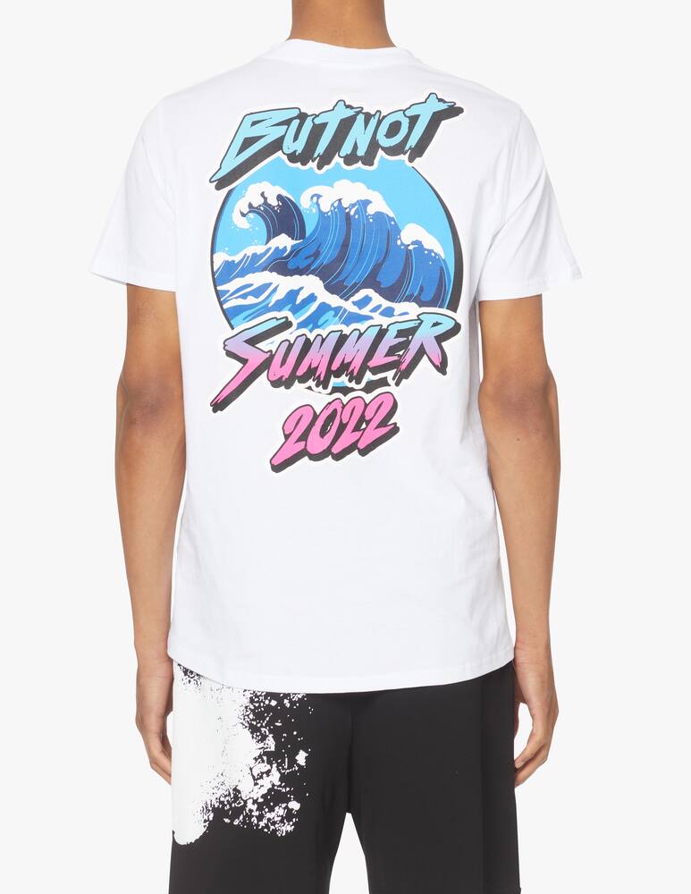 rinascente But Not Back wave print t-shirt - white