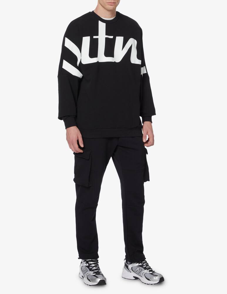 rinascente But Not Felpa girocollo logo grande - Nero