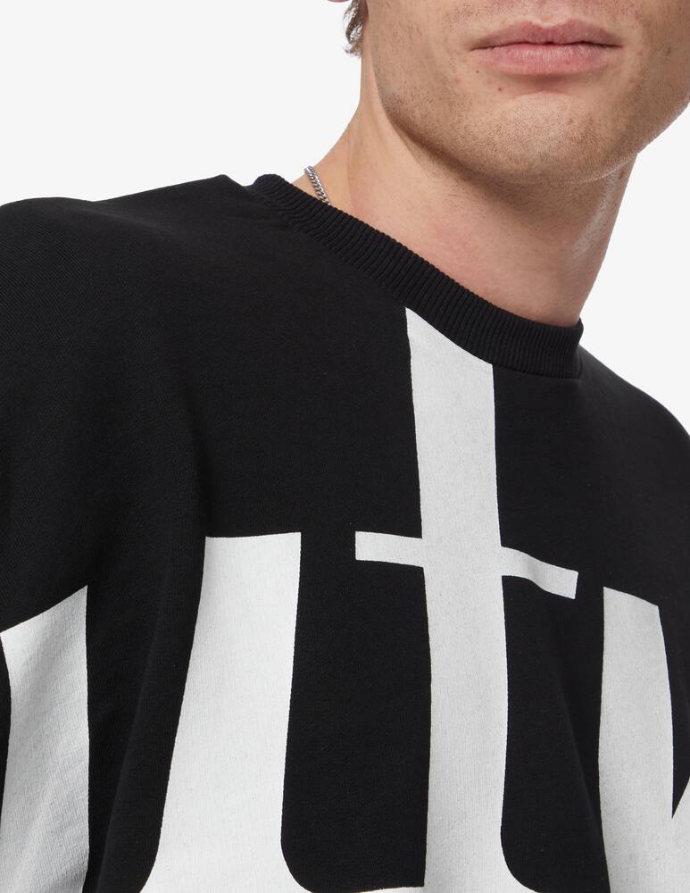 rinascente But Not Felpa girocollo logo grande - Nero