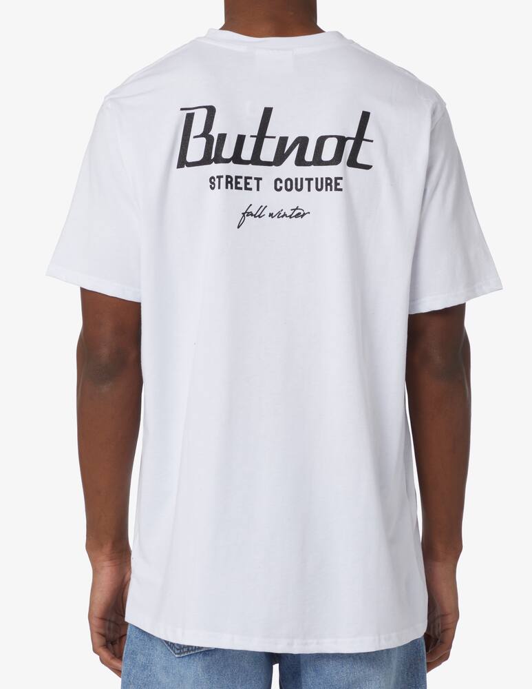 rinascente But Not Shoulder logo street couture t-shirt - White