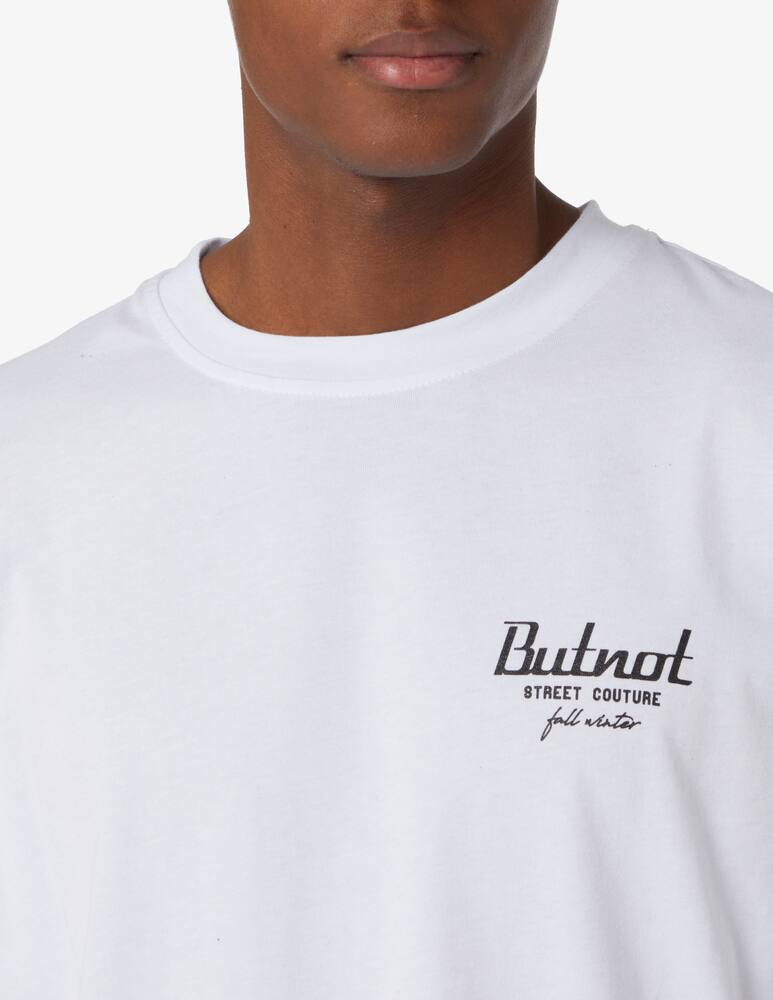 rinascente But Not Shoulder logo street couture t-shirt - White