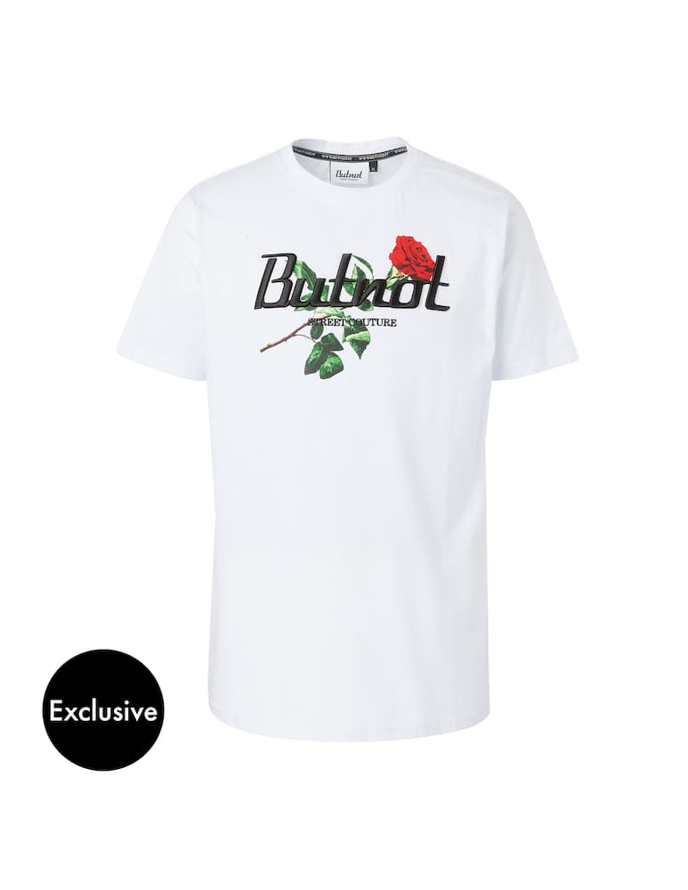 rinascente But Not San valentino maglietta manica corta stampa rosa  - bianco